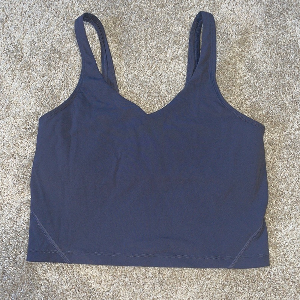 Cropped athletic tank top